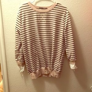 Striped Sweater Tie Sleeves